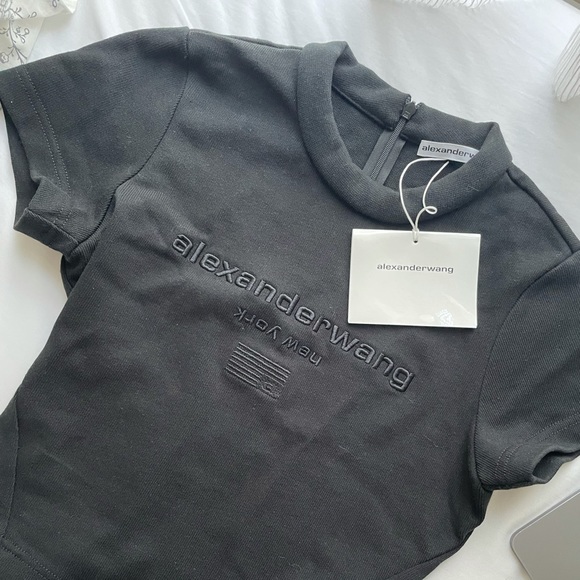 ALEXANDER WANG NWT SCUBA LOGO TOP - Picture 2 of 8